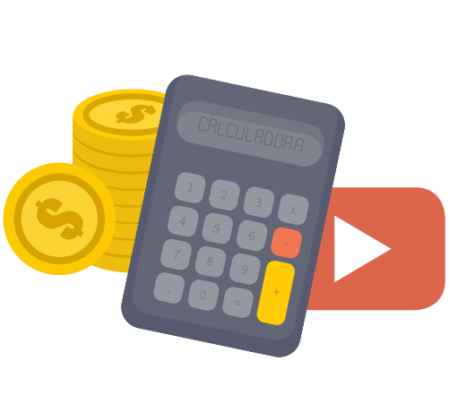 calculadora sobre vender videos ou youtube